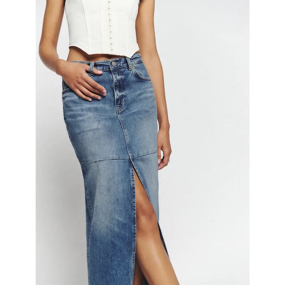 Tazz Maxi Denim Skirt size 26 NWOT - Picture 5 of 9